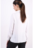 Women Shirt Vero Moda Vmgiselle V-Neck Bright White